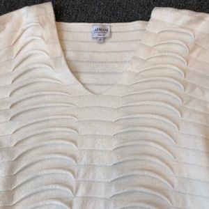Armani Collezioni, 12, super soft cream sweater